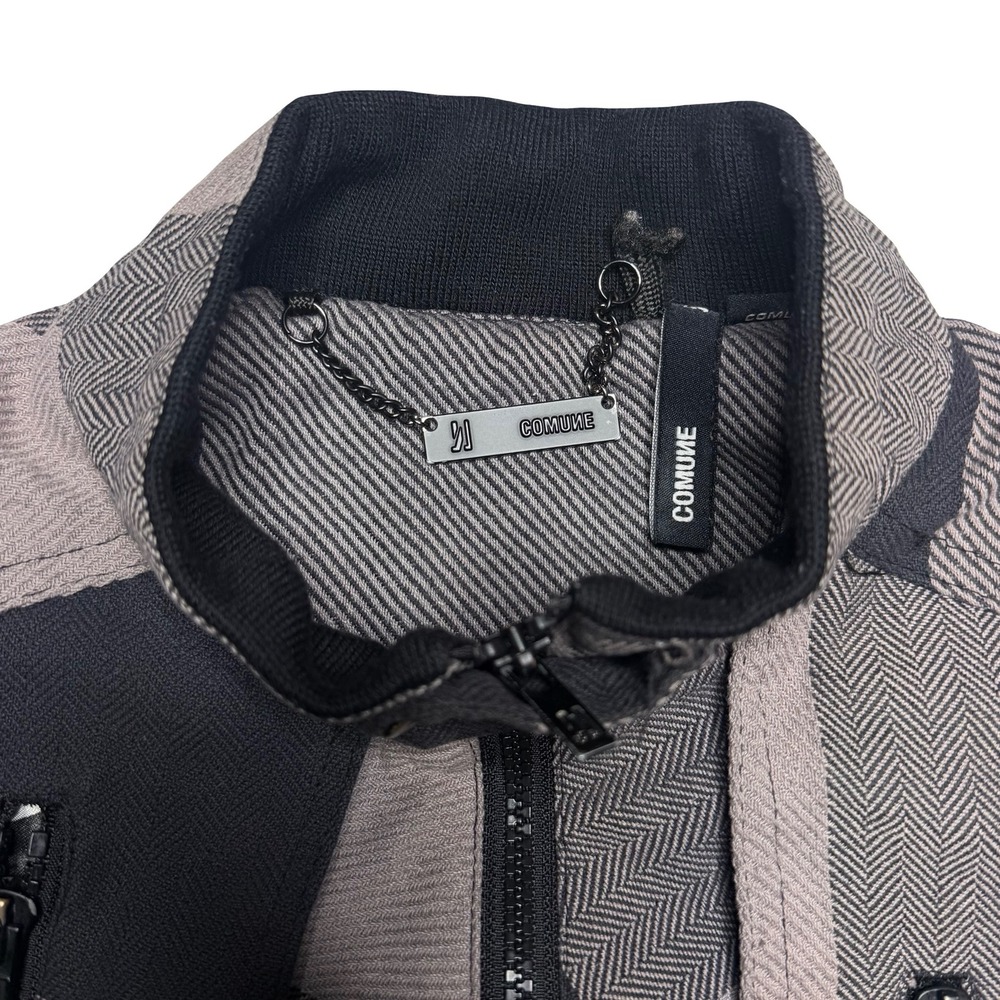 Commune patchwork plaid utility jacket‎  jacket - Picture 4 of 7